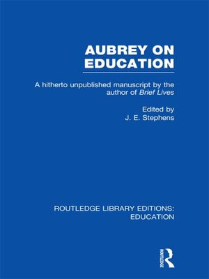 cover image of Aubrey on Education